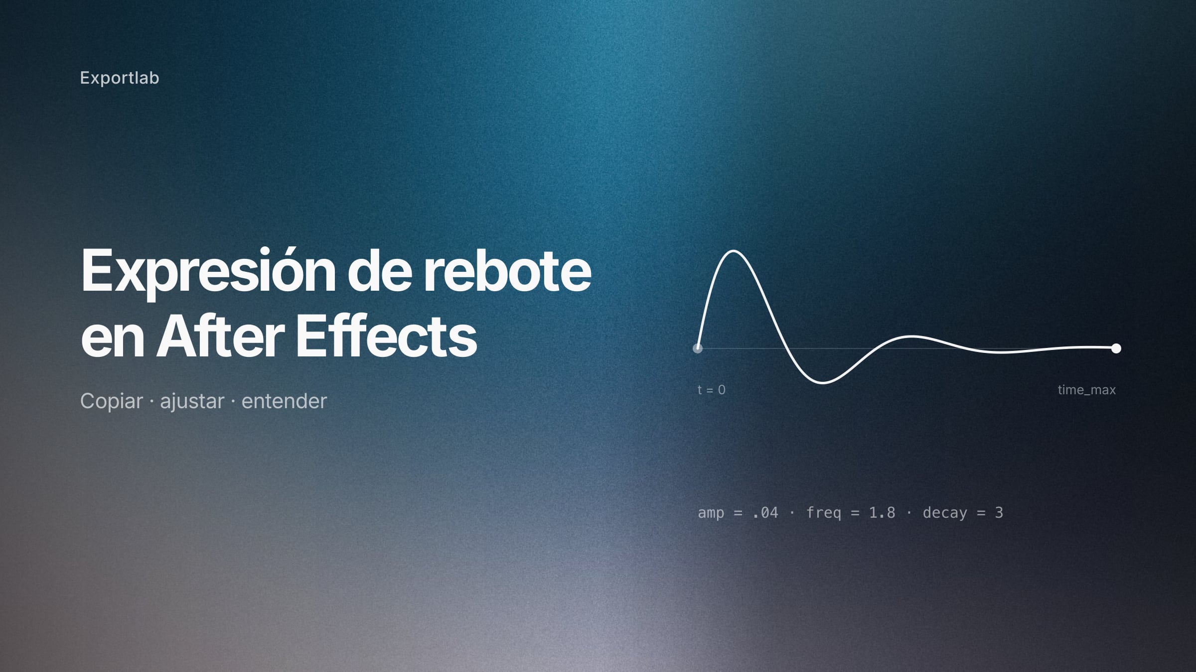 Línea de tiempo de After Effects con una expresión de rebote aplicada a una propiedad de posición
