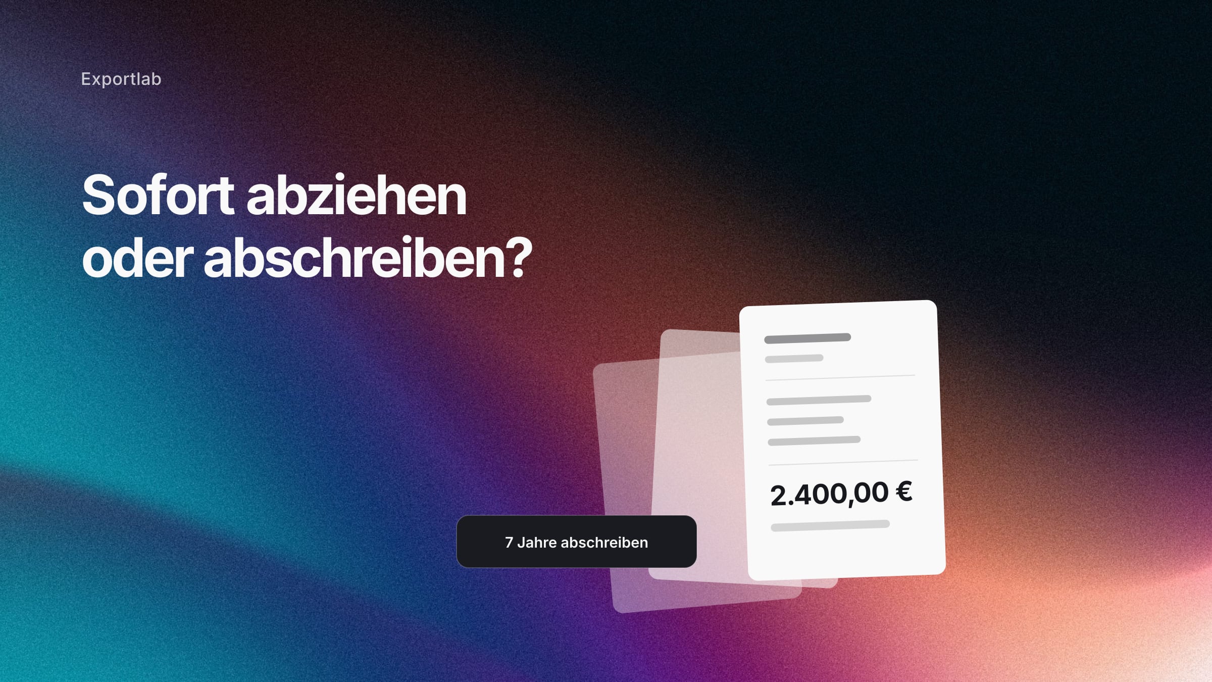 Belege eines Fotografen mit Kamera-Anschaffung und laufenden Betriebsausgaben