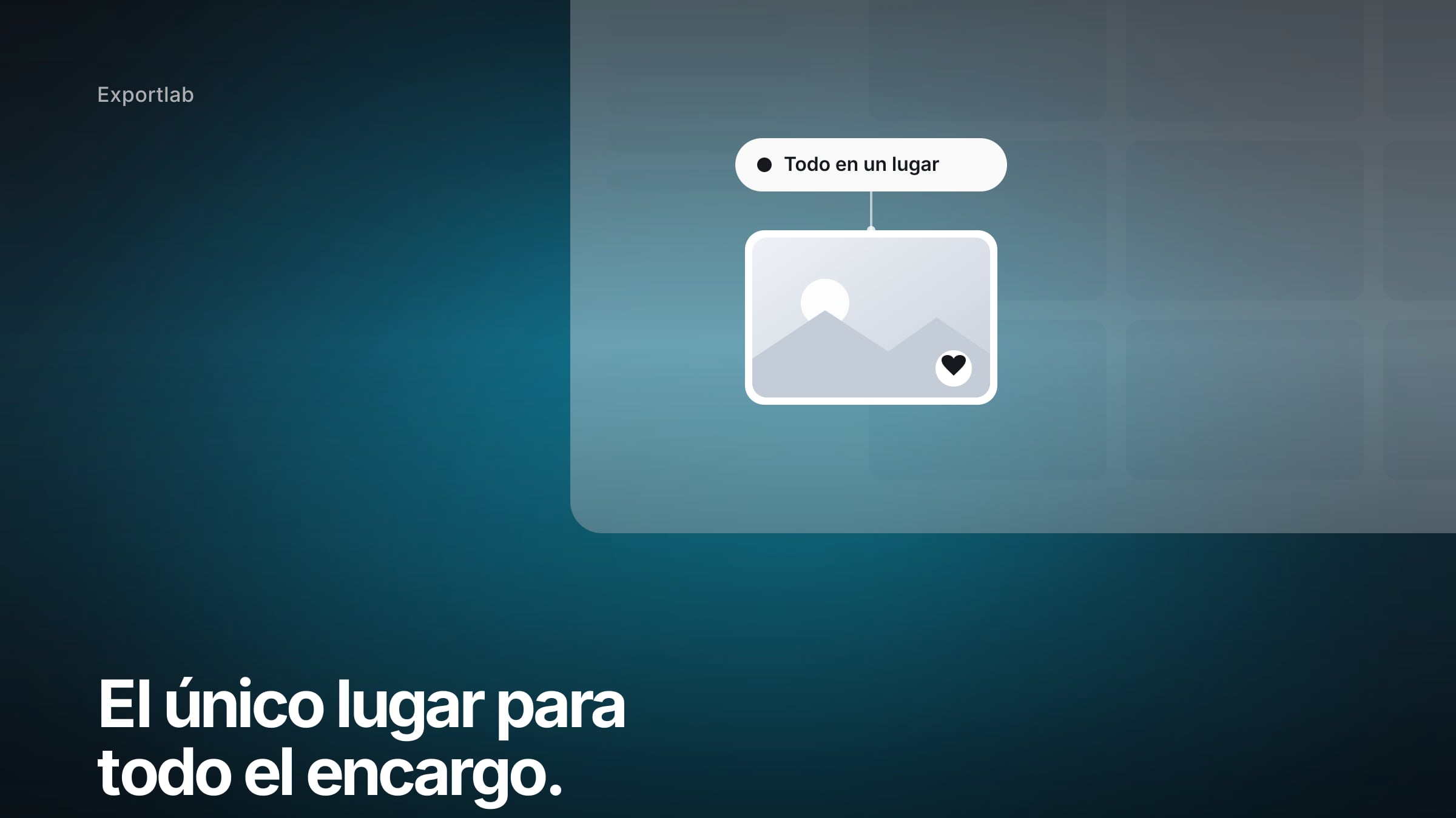 Portal de cliente para fotógrafos – una galería destacada con la etiqueta ‘Todo en un lugar’ frente a la interfaz del portal