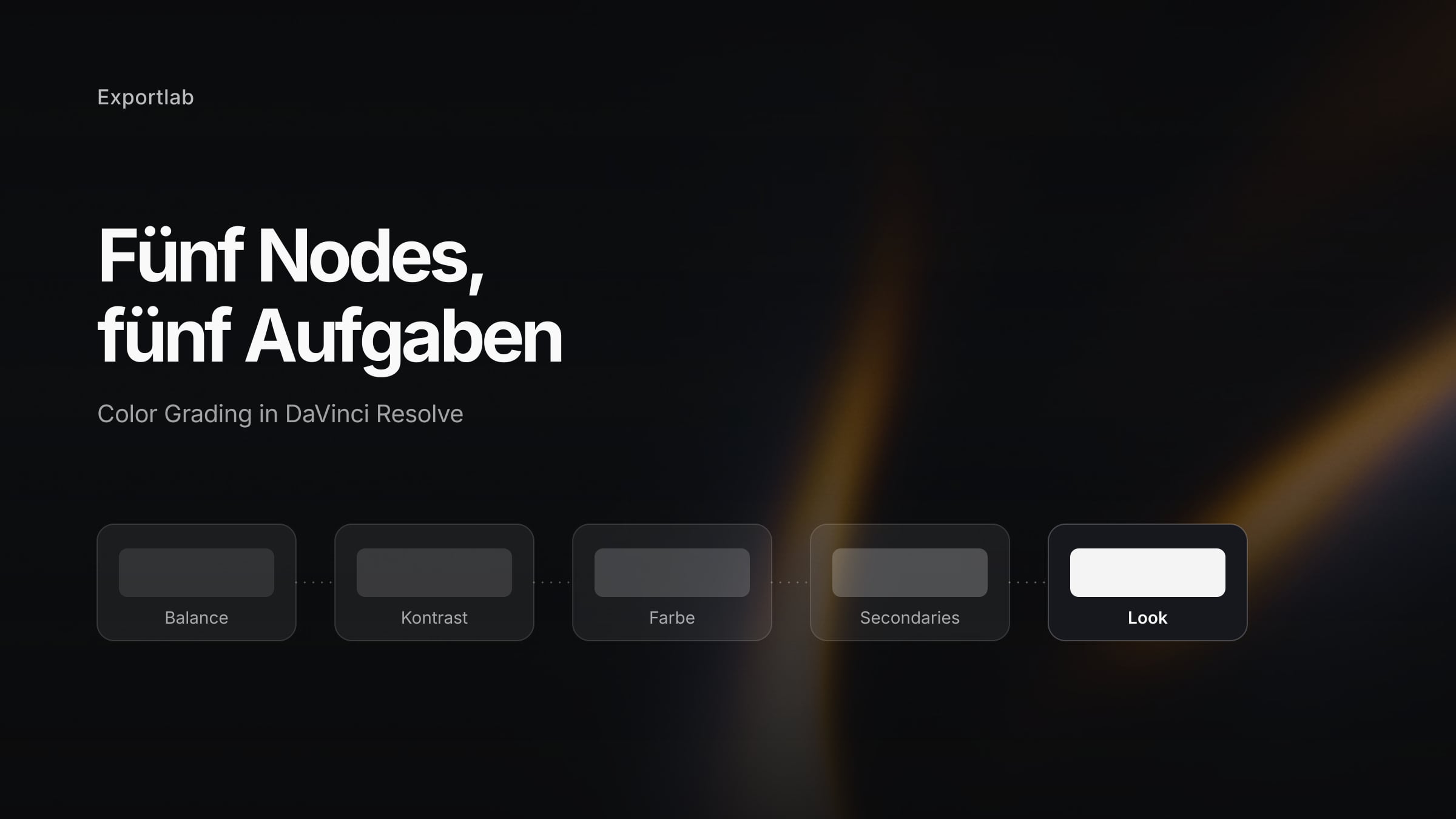 Color Grading in DaVinci Resolve: der Node-Tree von der Korrektur bis zum Look