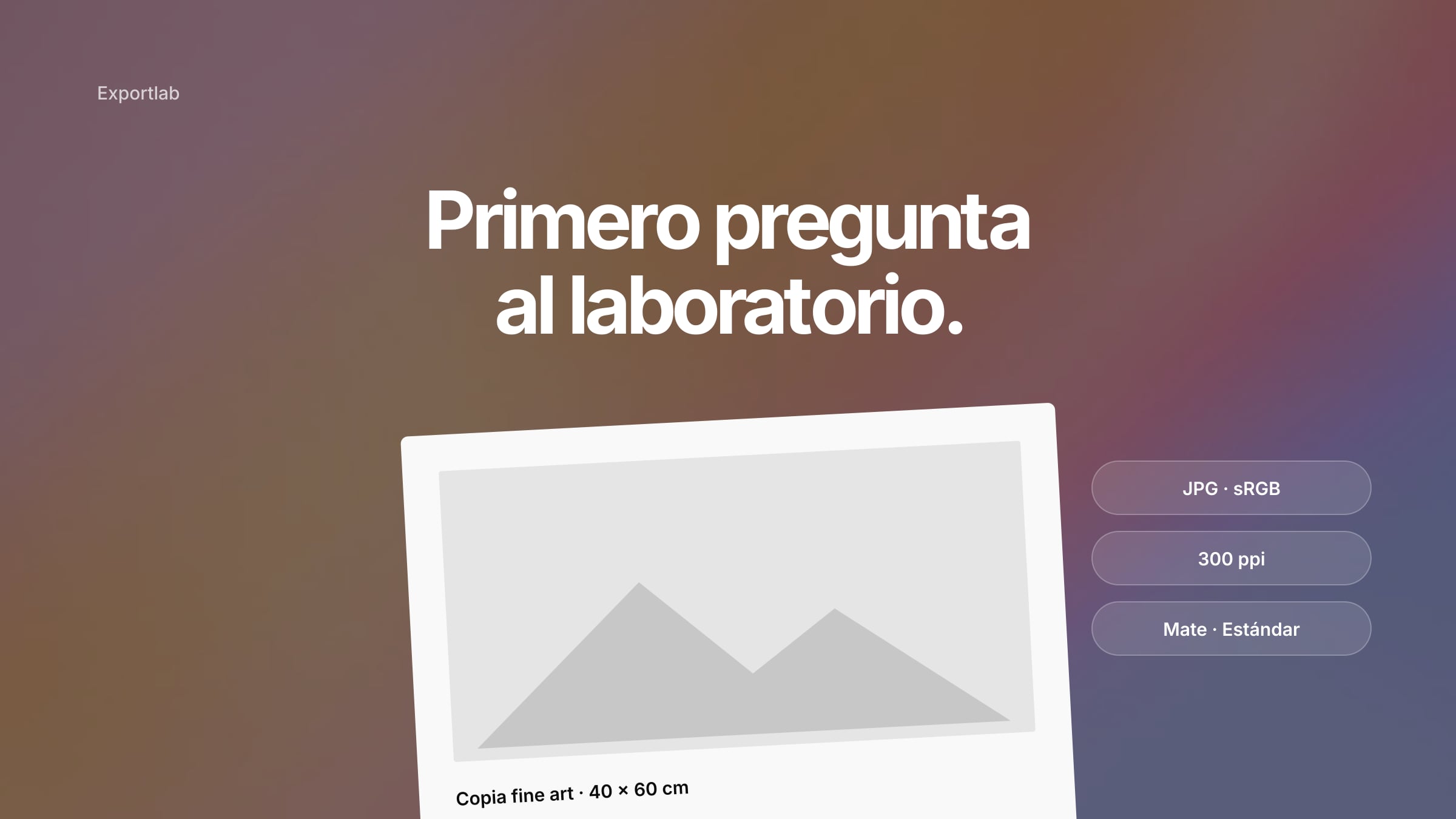 Exportar fotos para imprimir – una exportación de Lightroom convertida en una copia fine art grande