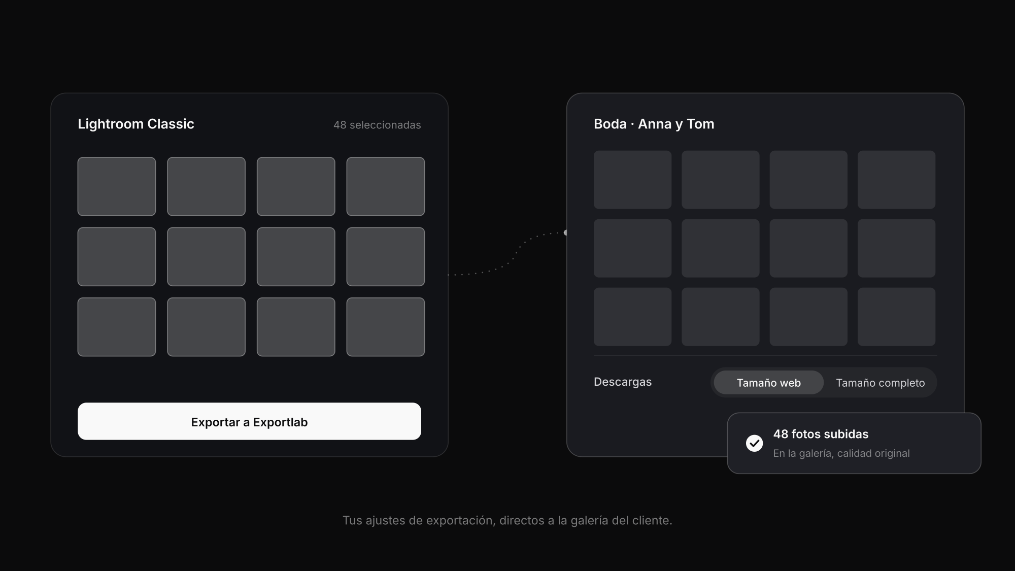 Exportar desde Lightroom Classic directamente a una galería de cliente con el plugin de Exportlab
