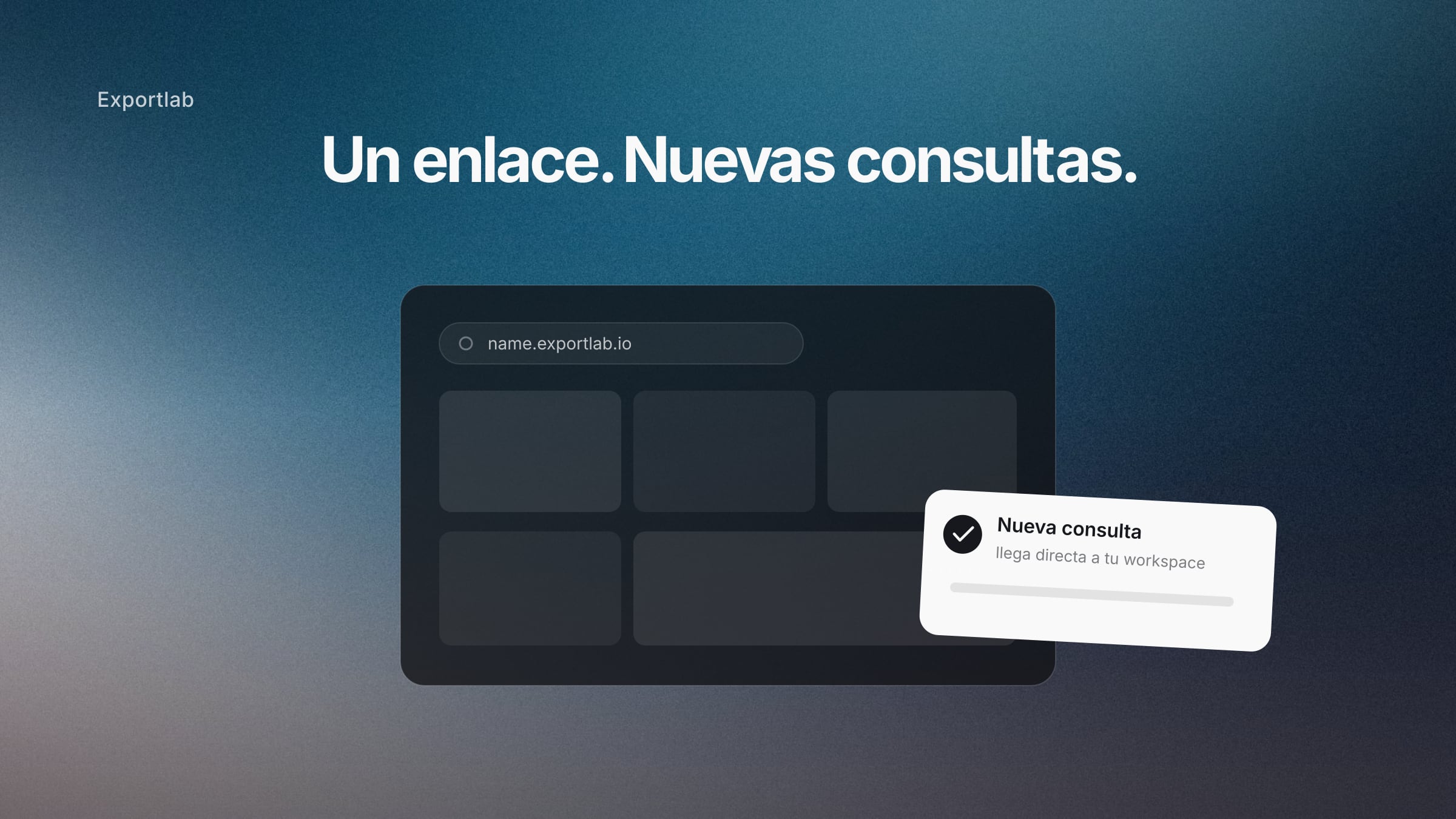 Portfolio para fotógrafos – titular con un enlace de perfil público y formulario de consulta sobre fondo oscuro