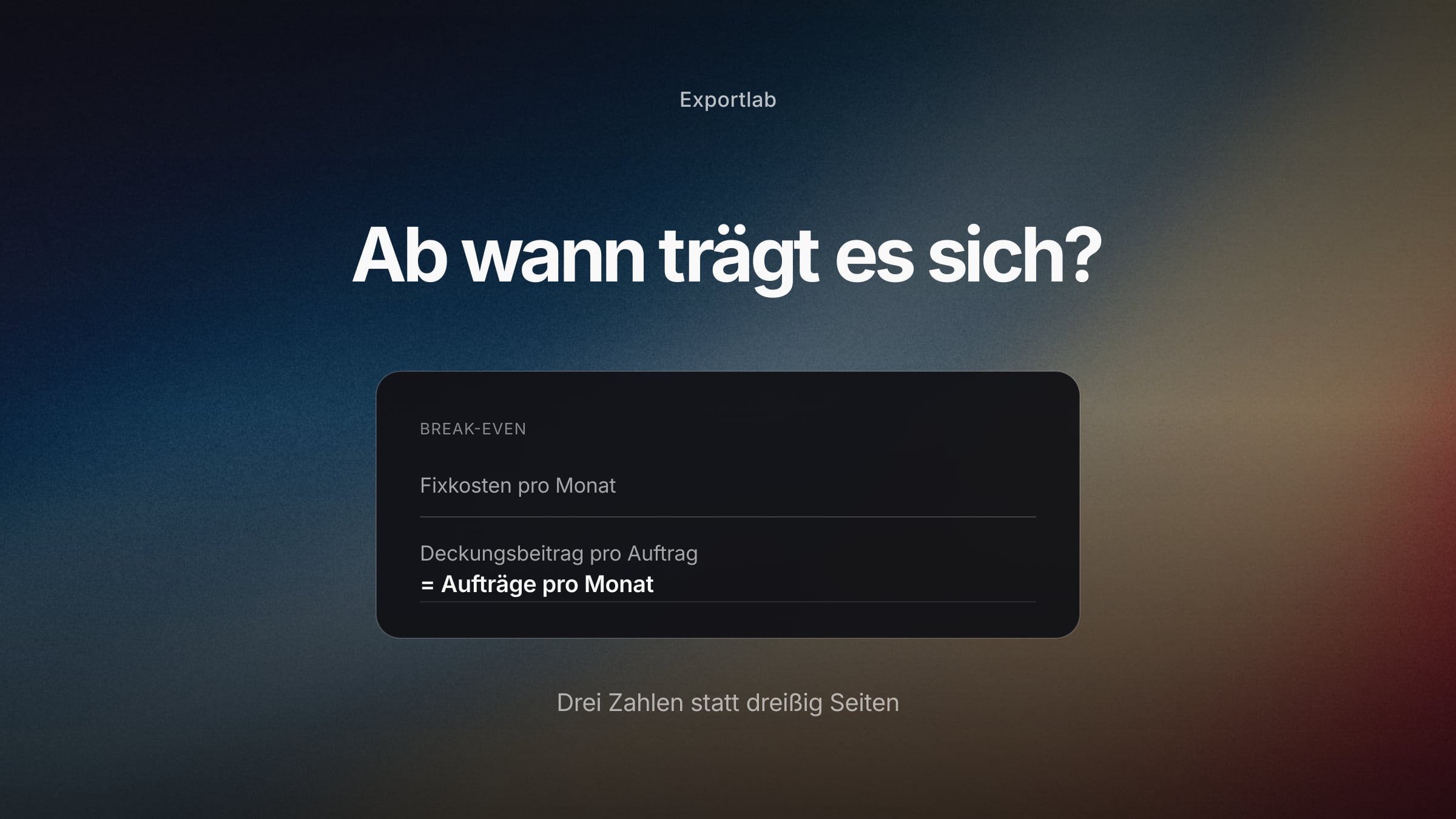 Businessplan für Fotografen: Break-Even und Auslastung auf einer Seite