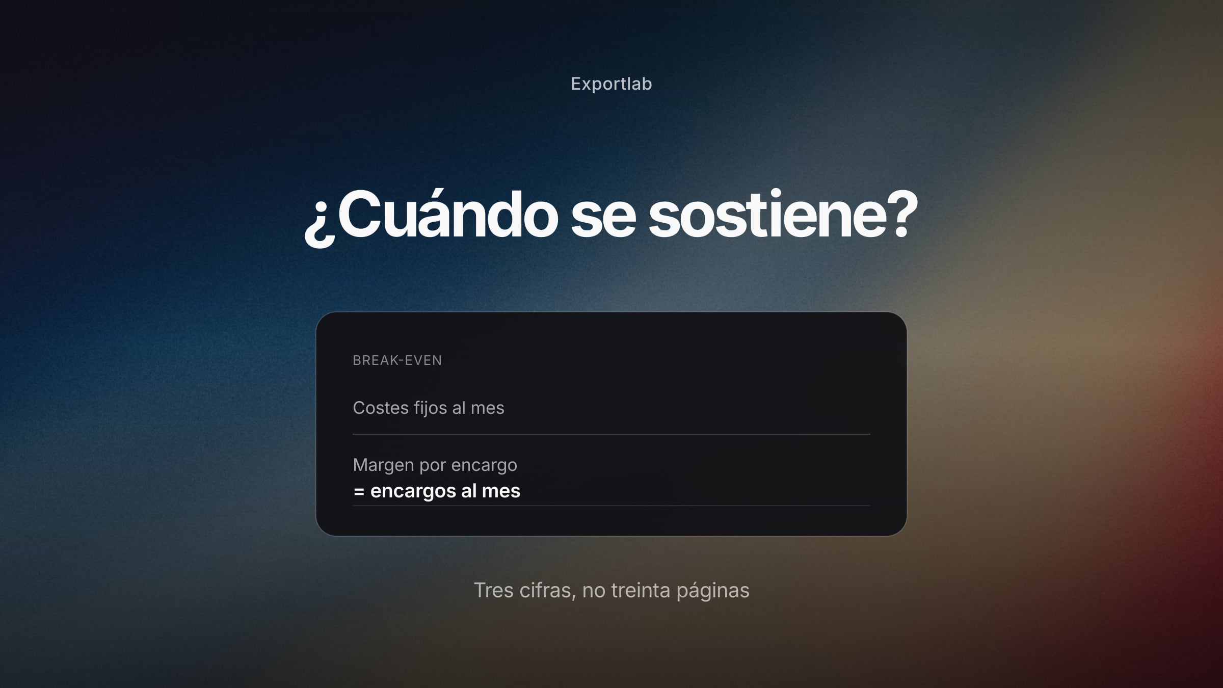 Plan de negocio para fotógrafos: punto de equilibrio y ocupación en una página