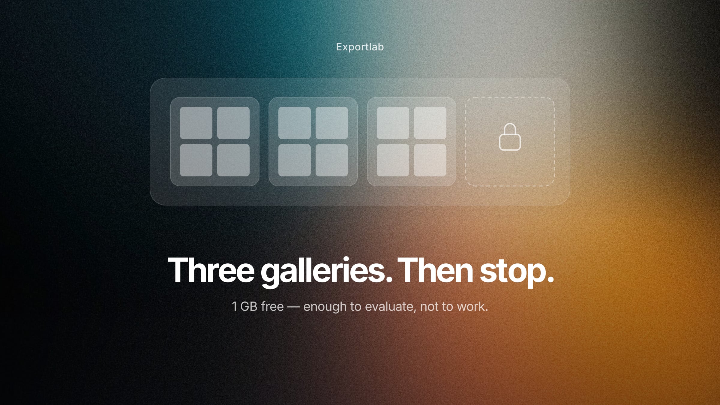 Free online gallery for photographers with image selection