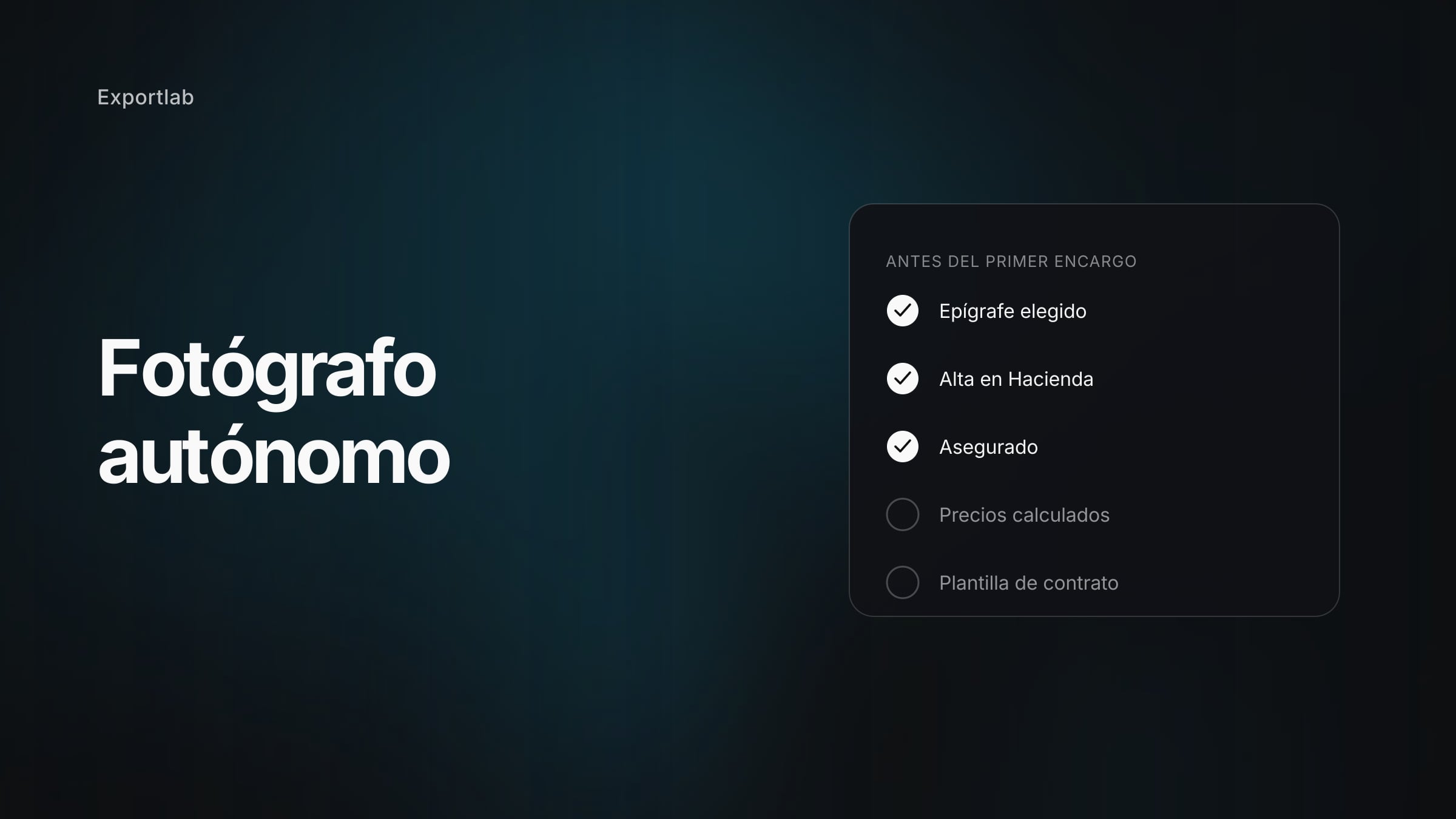 El camino hacia el trabajo por cuenta propia como fotógrafo: alta, precios, primeros clientes