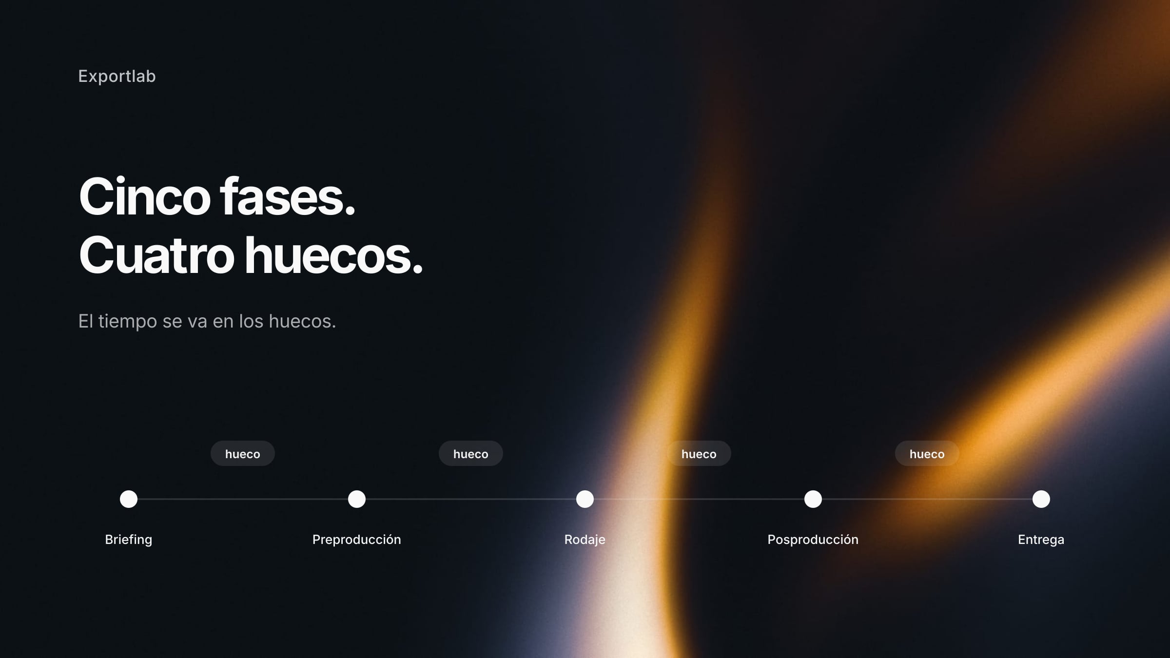 Flujo de producción de vídeo desde el briefing hasta la entrega pasando por preproducción, rodaje y posproducción