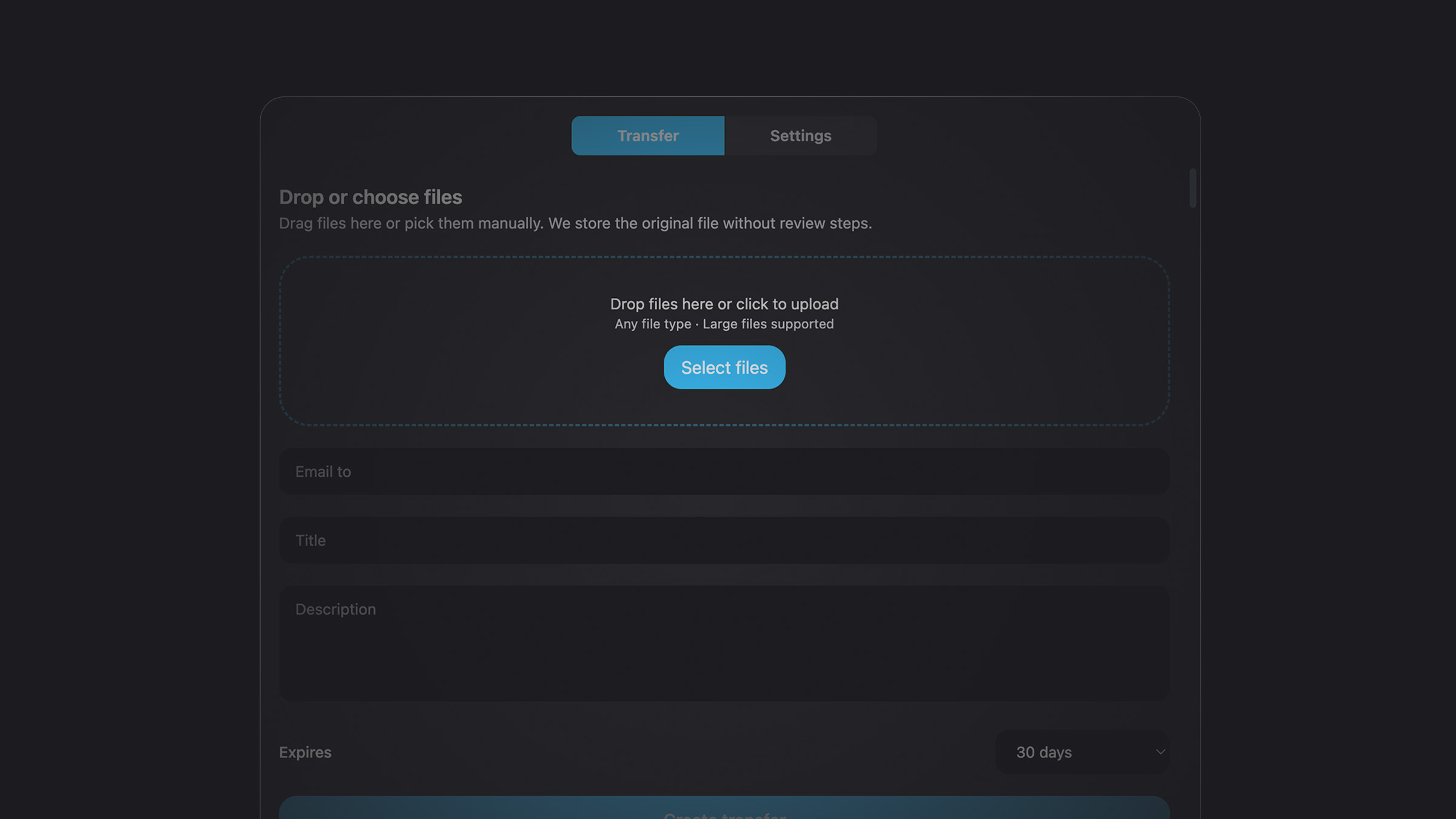 Sending files with Easy Transfer