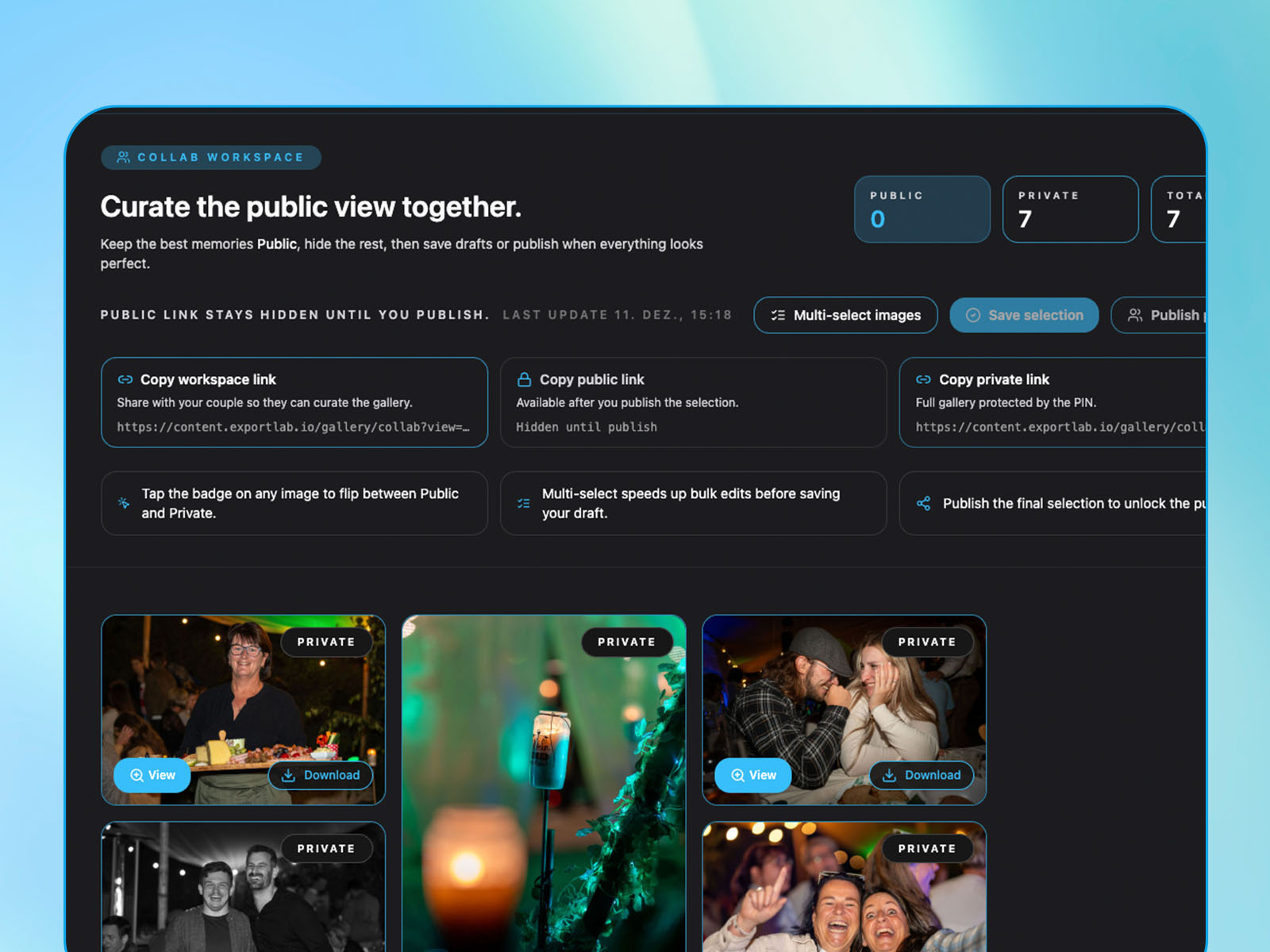 Collaboration before you go public