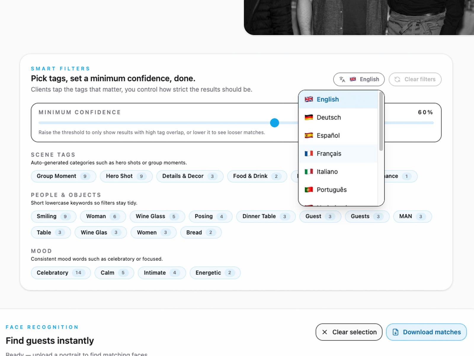Smart filtering, any language