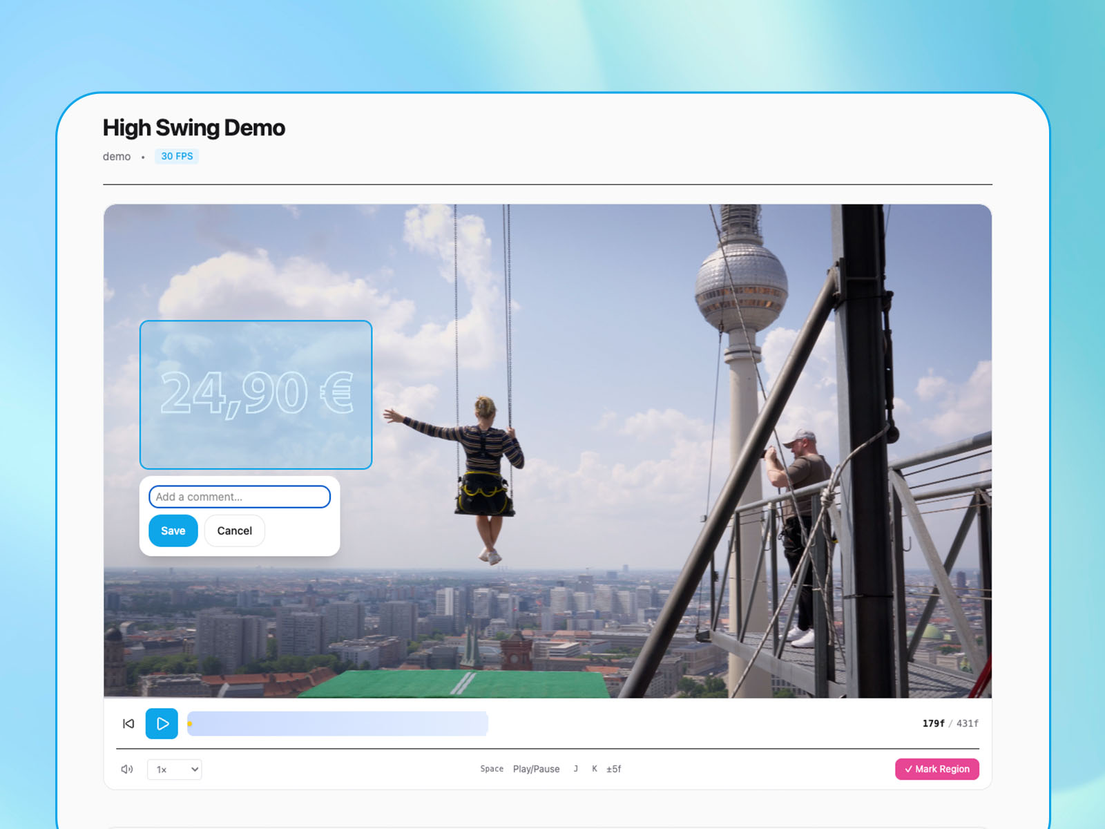 Frame-accurate feedback