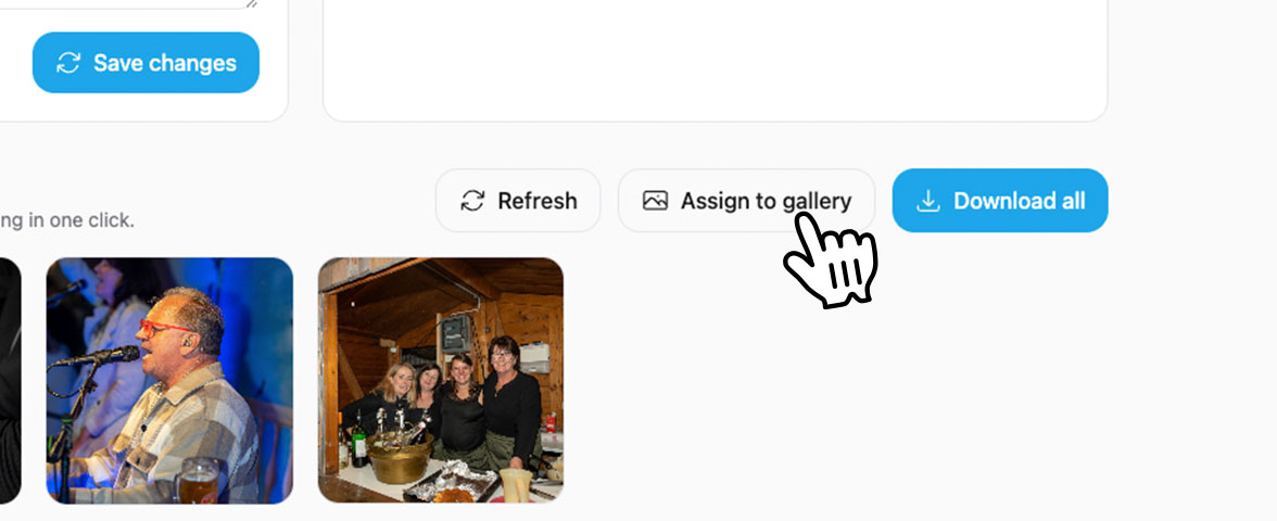 Assign user galleries